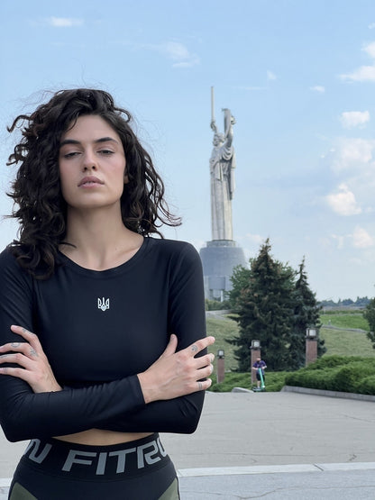 Укорочений рашгард FITRUN Rashguard Midi "UKRAINE"