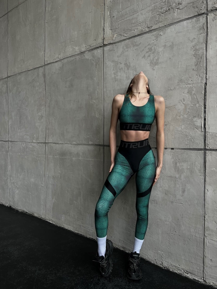 Легінси FITRUN Leggings Super Nuts Push-Up "Alligator"