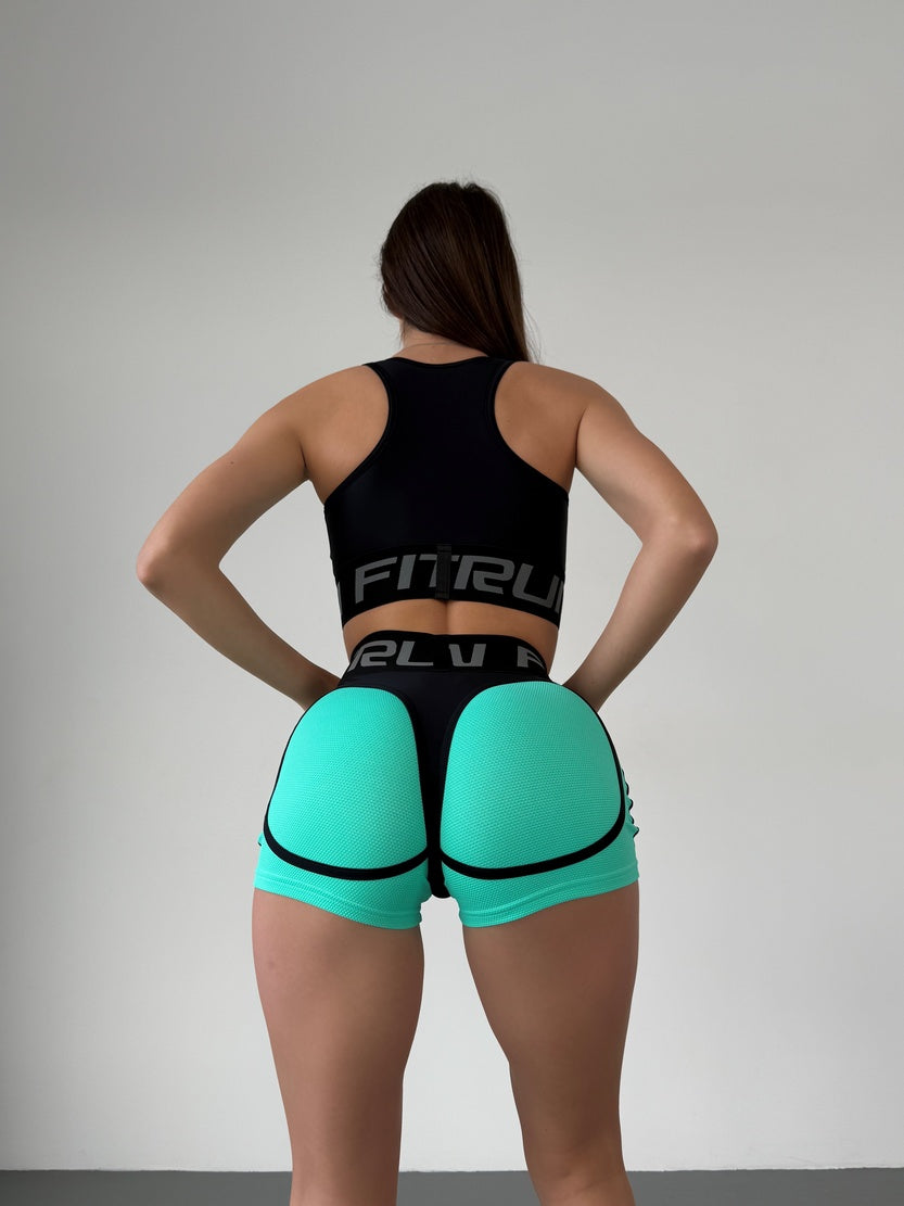 Shorts FITRUN Shorts Super Nuts "Mint Relief"