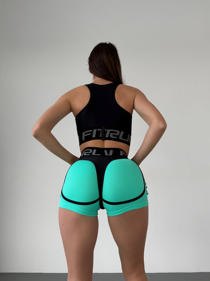 Shorts FITRUN Shorts Super Nuts "Mint Relief"
