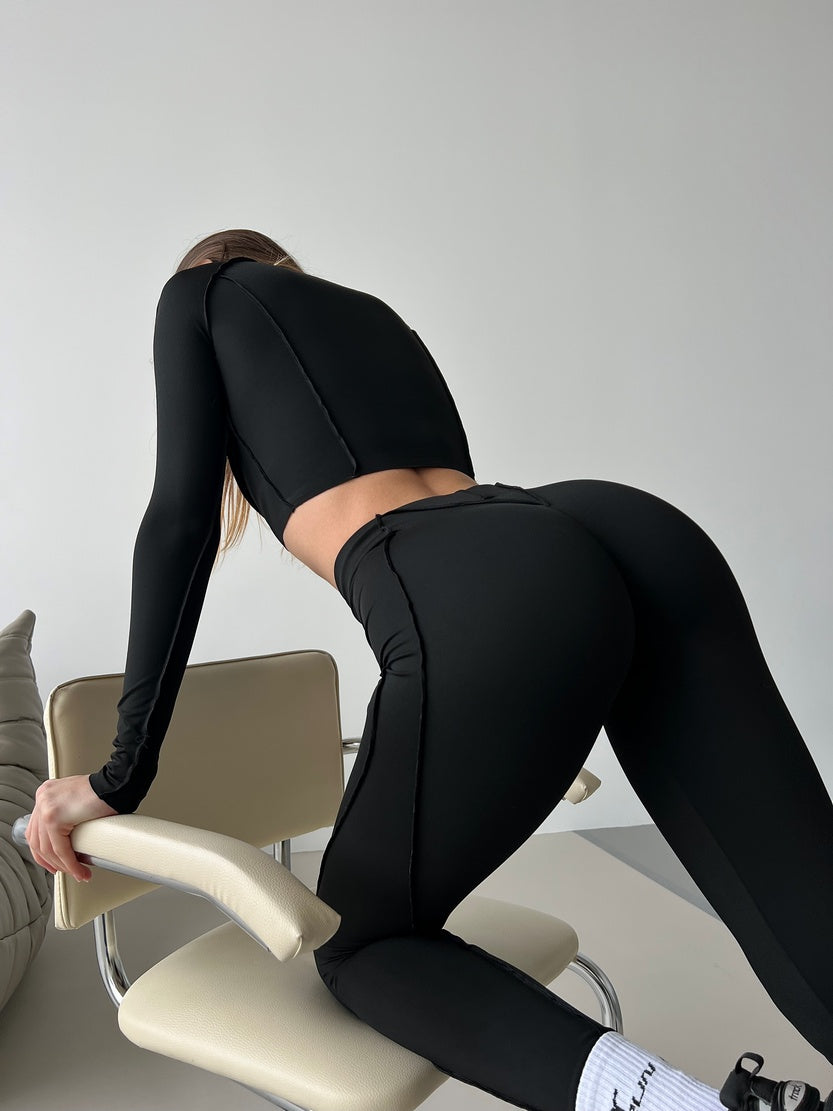 FITRUN Long Sleeve Versa "Black VE"