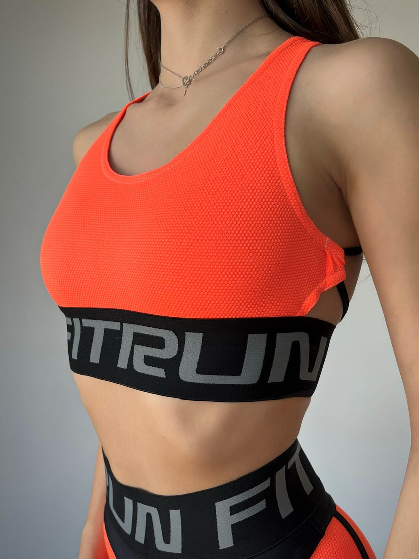 Спортивний Топ FITRUN Top X "Orange Relief"