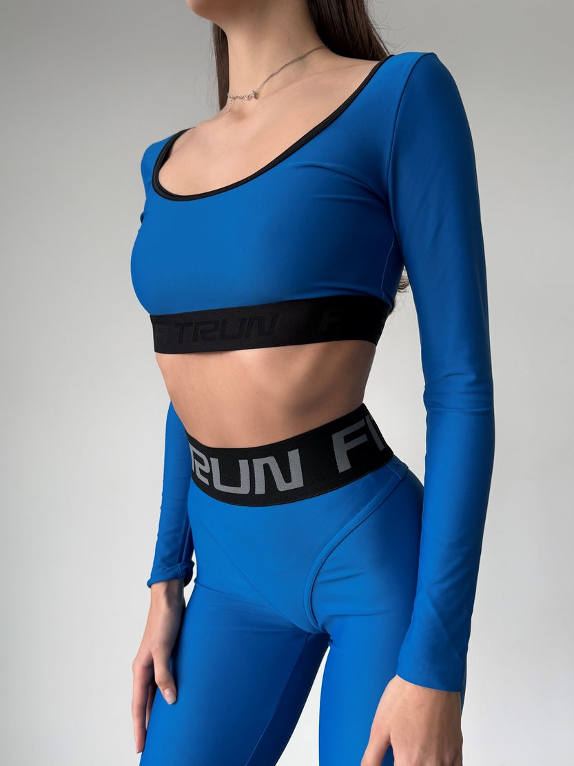 Shortened Rashguard FITRUN Rashguard Bliss "Blue"