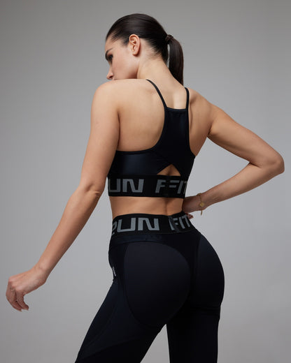 Sports Top FITRUN Top Motion "Total Black"