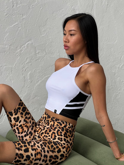 Sports Top FITRUN Crop Top "White"