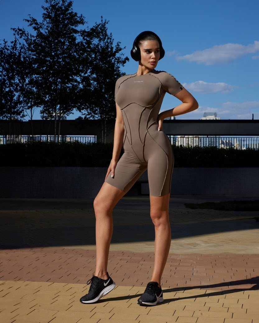 Комбінезон FITRUN BodySuit Short Versa "Sand VE"