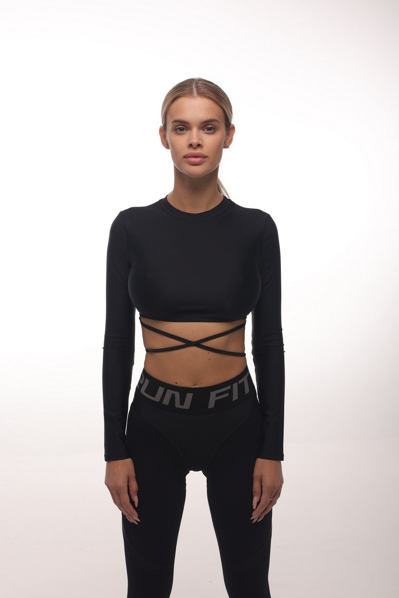 Shortened Rashguard FITRUN Mini Rash X "Black"