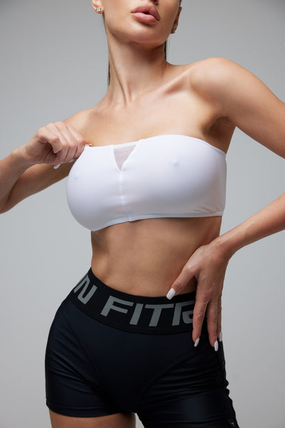 Спортивний Топ FITRUN Top Bandeau SPIDER "Total White"