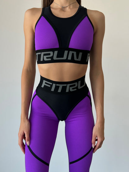 Спортивний Топ FITRUN Top "Purple Relief"
