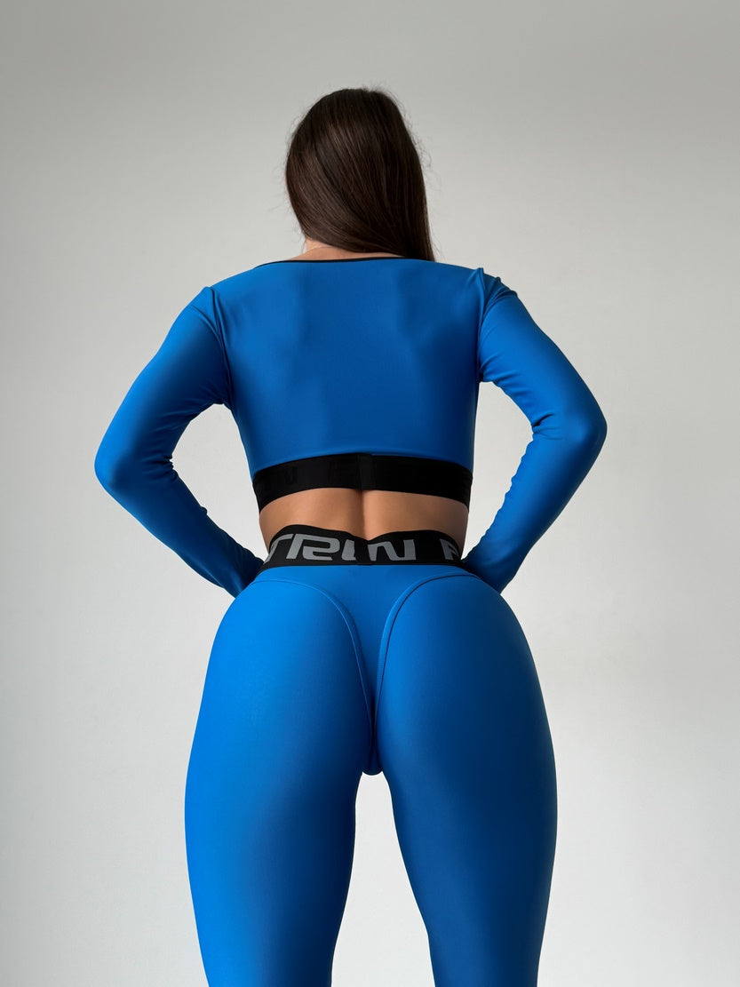 Shortened Rashguard FITRUN Rashguard Bliss "Blue"