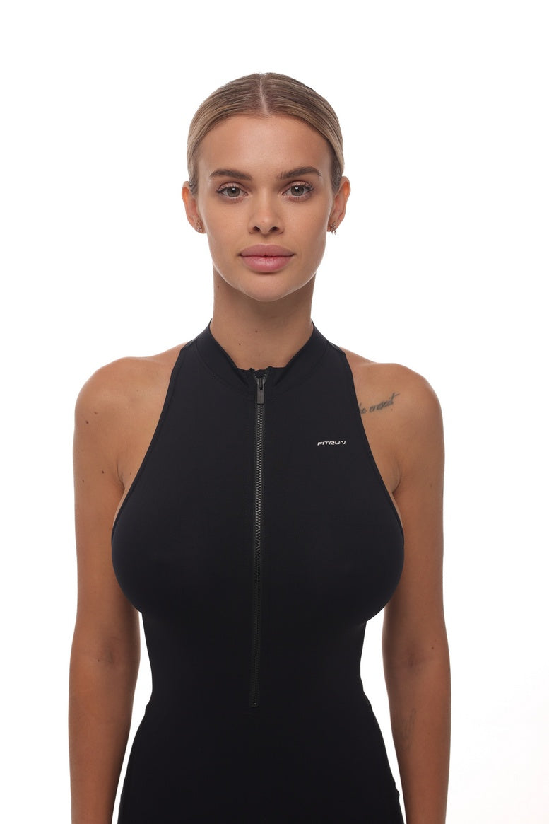Комбінезон FITRUN Jumpsuit YOGA Short "Black VE"