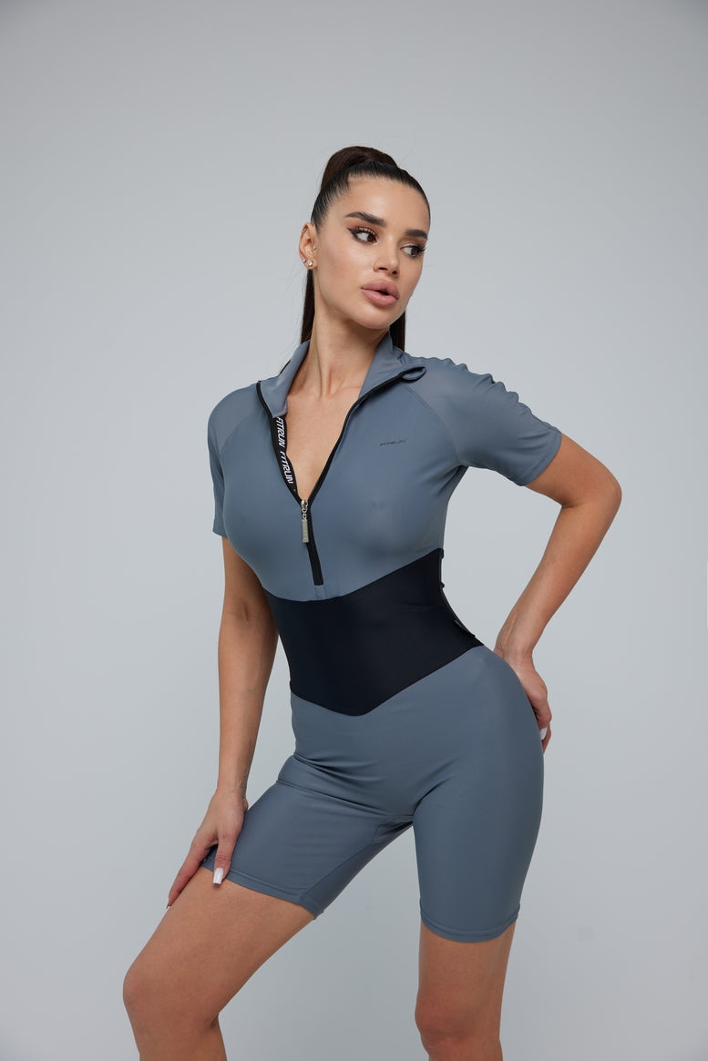 Jumpsuit FITRUN Jumpsuit Base Short "Silver"