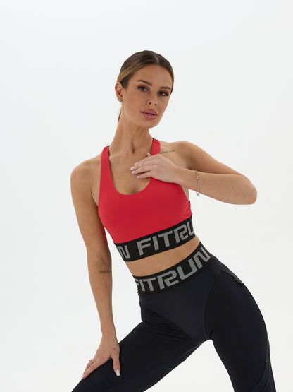 Sports Top FITRUN Top X Brand "Red Relief"