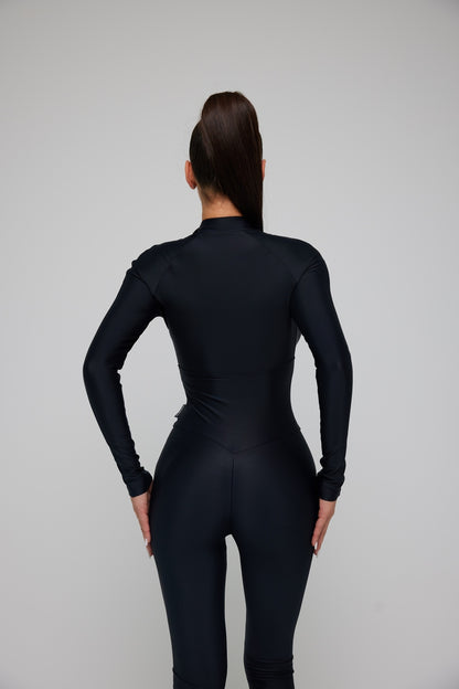 Jumpsuit FITRUN Jumpsuit Base Long "Total Black"