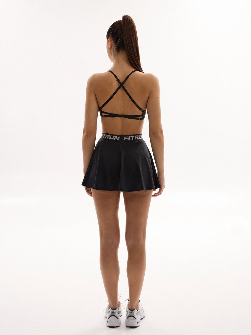 FITRUN Tennis Skort W1 "Total Black"