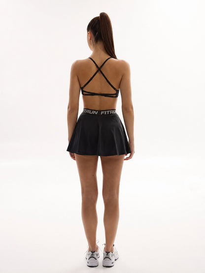 FITRUN Tennis Skort W1 "Total Black"