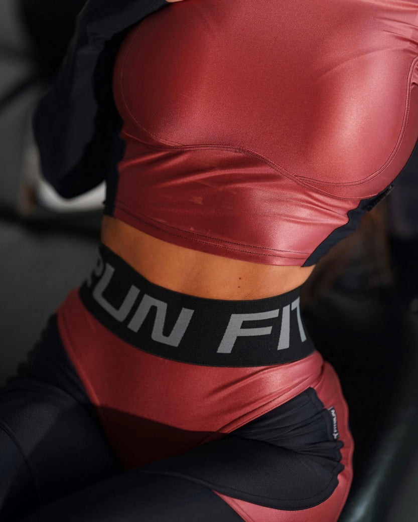 FITRUN Long Sleeve Vivid "Wine Blaze"