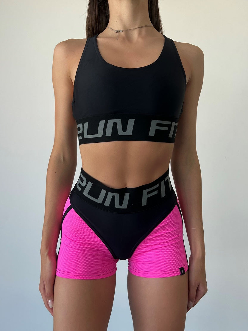 Шорти FITRUN Shorts Super Nuts "Pink Relief"