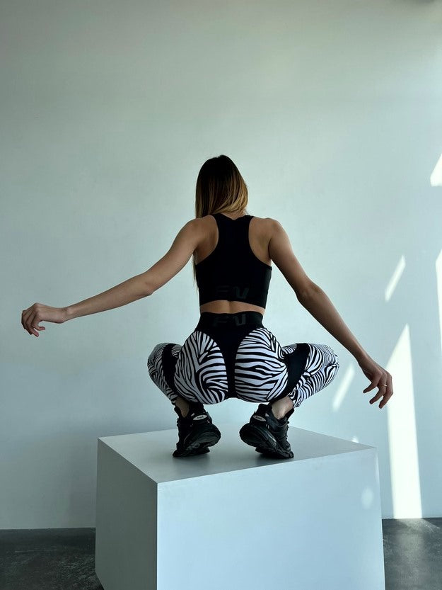 Легінси FITRUN Leggings Super Nuts Push-Up "Zebra"