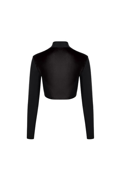 Рашгард FITRUN Rashguard Cropped ZIP "Black Blaze"