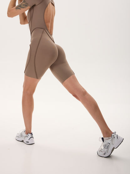 Jumpsuit FITRUN BodySuit Short Versa "Sand VE"