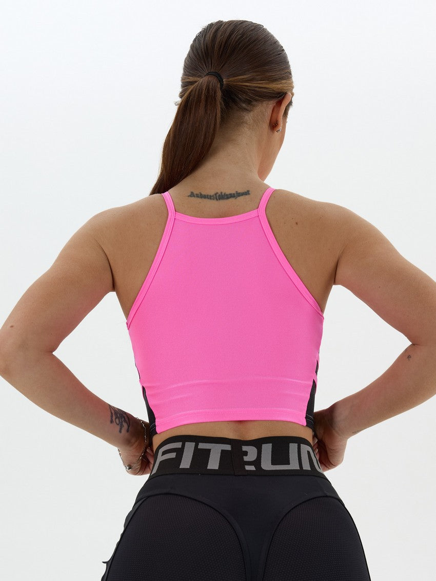 Sports Top FITRUN Crop Top "Shine Barbie"