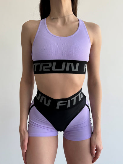Шорти FITRUN Shorts Super Nuts "Lilac Relief"