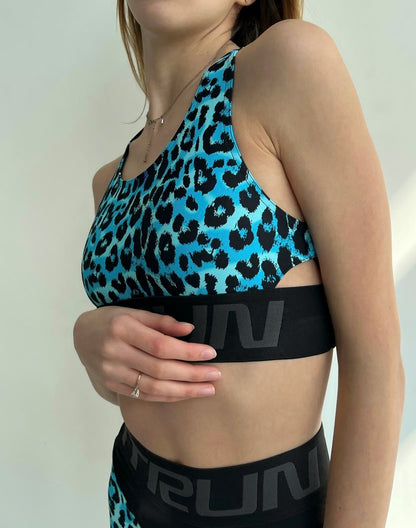 Sports Top FITRUN Top X Brand "Leo Blue"