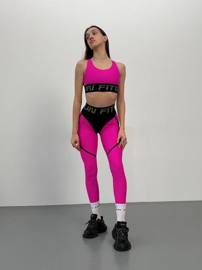 Leggings FITRUN Leggings Super Nuts "Pink"