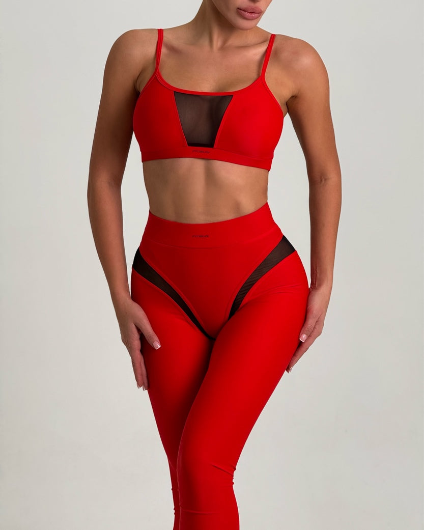 Легінси FITRUN Leggings SPIDER EVA "Red"