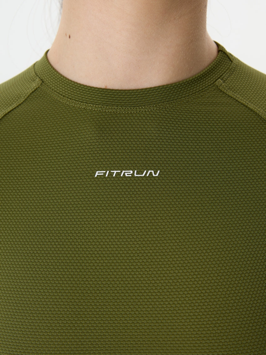 FITRUN Long Sleeve CORE "Khaki Relief"