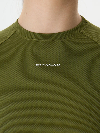 FITRUN Long Sleeve CORE "Khaki Relief"