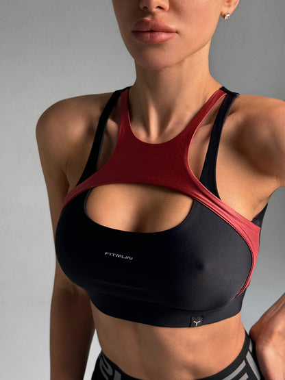 Sports Top FITRUN Top Comfort "Wine Blaze"