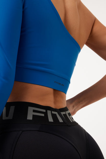 Shortened Rashguard FITRUN Rashguard Racy "Total Blue"