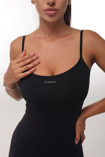Jumpsuit FITRUN Jumpsuit SKIN Base Short "Black VE"
