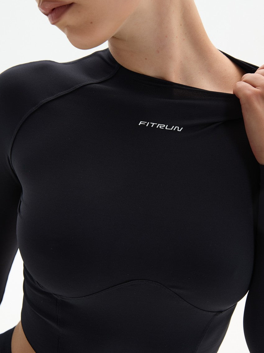 Long Sleeve-Corset FITRUN Versa 2.0 "Black VE"