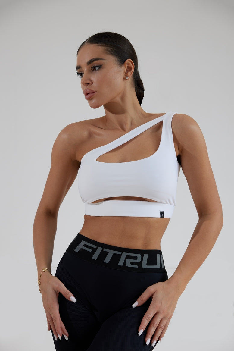 Sports Top FITRUN Top Racy "Total White"
