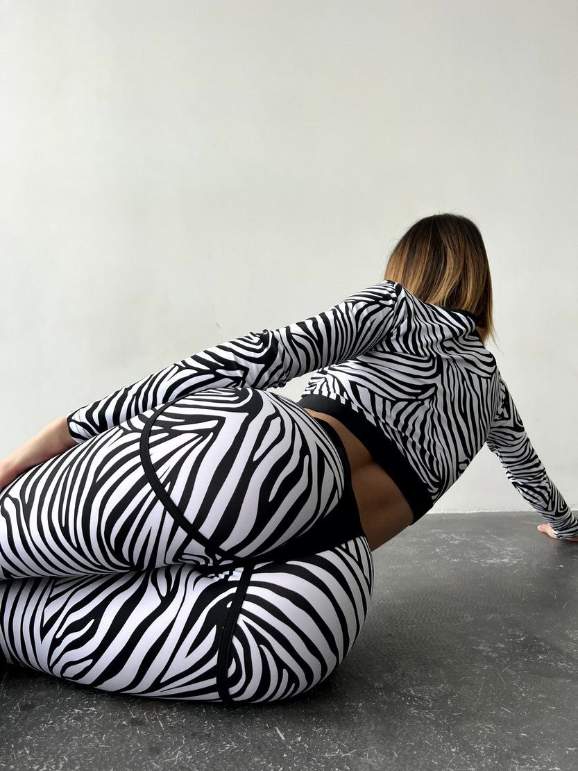 Укорочений рашгард FITRUN Rashguard Midi "Zebra"