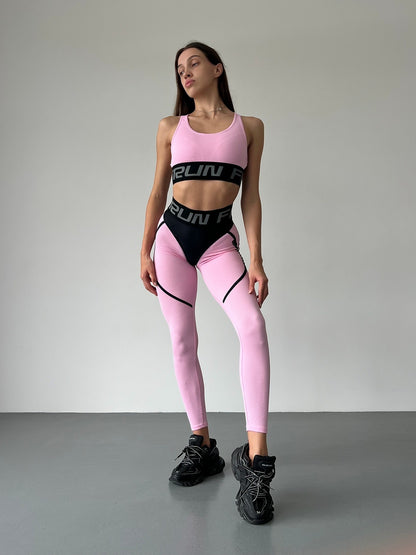 Leggings FITRUN Leggings Super Nuts "Flamingo Relief"