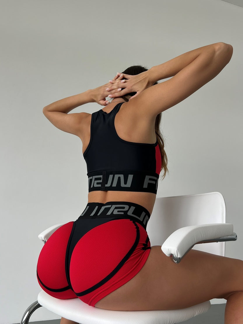 Шорти FITRUN Shorts Super Nuts "Red Relief"