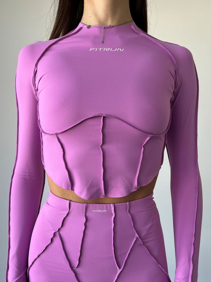 FITRUN Long Sleeve-Corset Versa "Fuchsia VE"