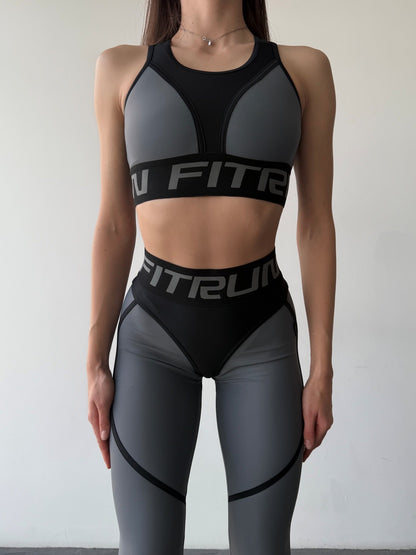 Leggings FITRUN Leggings Super Nuts "Silver"