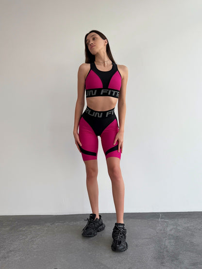 Велосипедки FITRUN  Cycling Super Nuts Push-Up "Rose"
