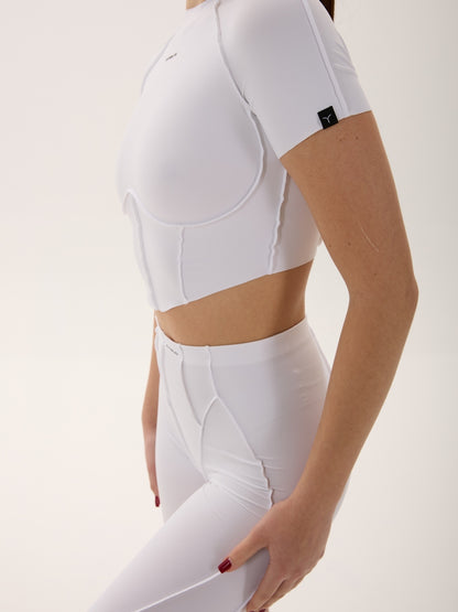 FITRUN T-shirt-Corset Versa "White VE"