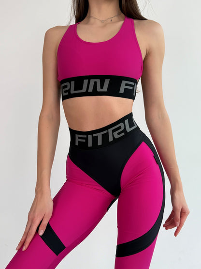 Leggings FITRUN Leggings Super Nuts Push-Up "Rose"