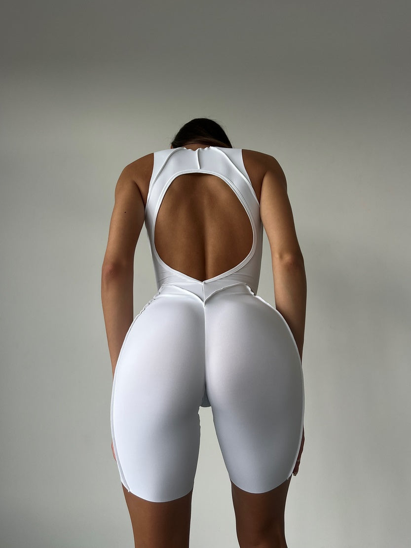 Комбінезон FITRUN BodySuit Short Versa SLEEVELESS "White VE"