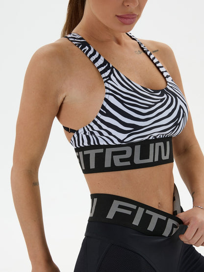 Sports Top FITRUN Top X Brand "Zebra"
