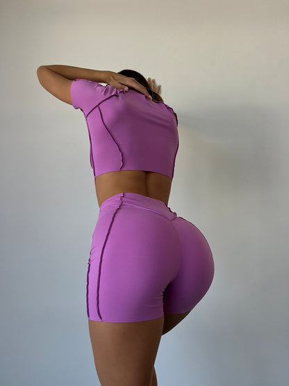 FITRUN T-shirt-Corset Versa "Fuchsia VE"