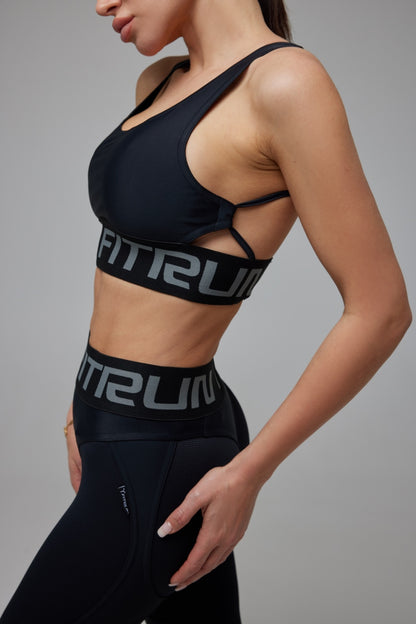 Sports Top FITRUN Top X Brand "Black"