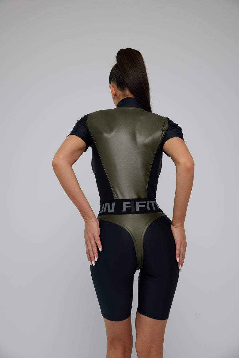 Jumpsuit FITRUN Jumpsuit Super Nuts Short "Khaki Blaze"